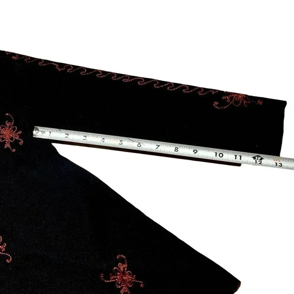 Rare Vintage 90s Vivienne Tam Embroidered Mesh Top- Size 1 - Picture 7 of 8